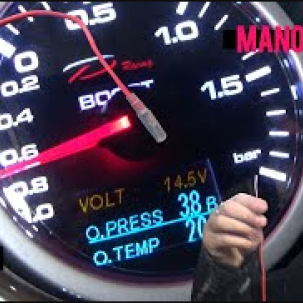 Manomètre 4 en 1 Turbo / huile / Volt  Depo Racing 